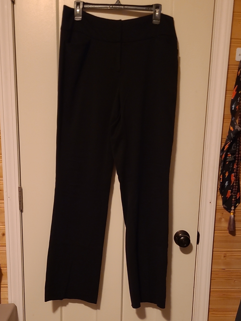Elle Black Straight-Leg Dress Trousers - Picture 1 of 3